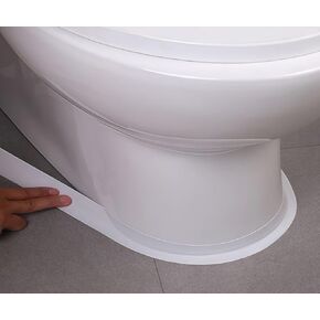 White Caulk Tape Peel & Stick Waterproof Self Adhesive Sealing Tape for Bathroom Kitchen Bathtub Toilet Walls Floors Tiles Wallpaper Decor, No Mess with Glue or Caulking, Quick & Easy Fix in Minutes in Saudi Arabia