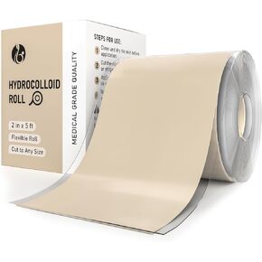 لفة الغروانية المائية - شريط جلدي واقي مقطوع حسب الحجم، لطيف ومقاوم للماء، راحة للبشرة مستوحاة من الأيورفيدا والعناية اليومية (2 بوصة × 5 قدم) in Kuwait