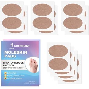 موليسكين للبثور، حشوة موليسكين اللاصقة، وسادات موليسكين للأحذية، وأصابع القدم، والكعب | منع ظهور البثور وتقليل الاحتكاك - 20 ورقة (إجمالي 40 قطعة) in Kuwait