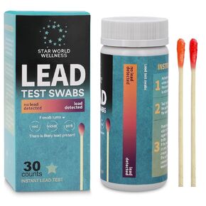 Lead Test Kit, 30 Units, Lead Paint Test Kit, Lead Test Swabs for Instant Lead Detection – Home Use on All Surfaces: Painted, Dishes, Toys, Jewelry, Metal, Ceramics, Wood. in Kuwait