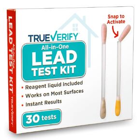 Lead Test Kit for Paint, Metal, Dishes, and Ceramics – 30 Instant-Result Lead Testing Swabs with Reagent Liquid, at-Home Lead Detector for Most Surfaces - Lead Sample Included for Confirmation in Kuwait