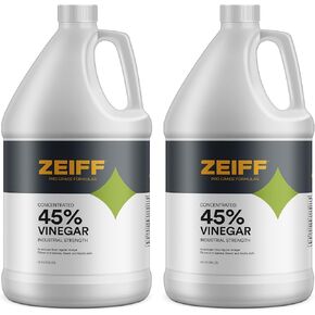 45% Pure Concentrated Vinegar - Technical Grade Acetic Acid Solution for Home and Outdoor Use - Cleaning Vinegar for Home & Laundry - 2 Gallon in Kuwait
