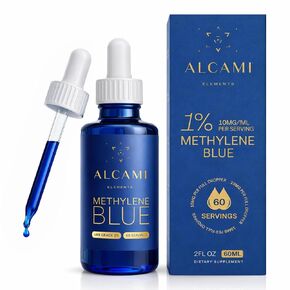 أزرق الميثيلين 99.9% جودة دوائية نقية - يدعم الطاقة والتركيز والوظيفة الإدراكية - تم اختباره بواسطة طرف ثالث، خالي من الفورمالديهايد والمعادن - 1% قطرات بدرجة دستور الأدوية الأمريكي - 60 وجبة in Kuwait
