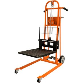 أبولوليفت مكدس ونش رفع المواد، سعة 440 رطلًا، ارتفاع الرفع 35.4 بوصة، شاحنة رافعة البليت اليدوية مع عجلات دوارة ولوحة رفع in Kuwait
