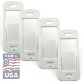 حامل لوحة حائط لجهاز التحكم عن بعد Lutron Caseta Pico (4 عبوات) | حامل تثبيت على الحائط لجهاز التحكم عن بعد Lutron Pico Smart | تركيب سلس وغير متذبذب | دعامة حائط متينة منخفضة المستوى in Kuwait