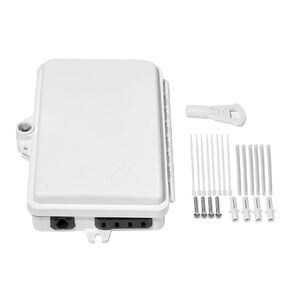 توزيع ألياف FTTH 4/8 النوى، صندوق توزيع الألياف ذو 4 منافذ، مع 4 محولات SC و4 محولات LC مزدوجة in Kuwait