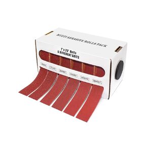 لفة قماش صنفرة، 6 حبيبات، 1 بوصة × 19.7 قدم (6 متر) لفة ورق صنفرة 80 120 240 320 400 600، قماش صنفرة للمعادن والخشب والسيارات والأثاث، قماش كاشط رطب/جاف مع موزع in Kuwait