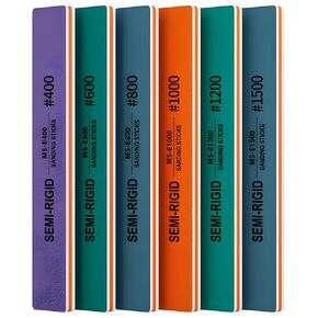 6 قطع من أعواد الصنفرة من IRISFLY، مجموعة متنوعة من أعواد التلميع، أدوات صنع هوايات النماذج، أدوات صنفرة معدنية وبلاستيكية لإصلاح جاندام، نموذج الحرف اليدوية للمبتدئين (400،600،800،1000،1200،1500 حبيبة) in Kuwait