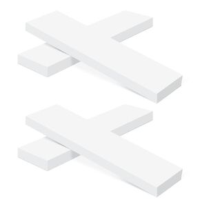 4 عبوات من مكعبات بلاستيكية HDPE مقاس 30.48 سم × 7.62 سم ​​× 2.54 سم، مكعبات صلبة من البولي إيثيلين للتصنيع والهندسة والنماذج الأولية وتحسين الأرضيات المنزلية والمشروعات اليدوية (أبيض) in Kuwait
