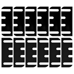 حشوات مفصلات الباب، 12 قطعة 4 بوصة حشوات مفصلات باب الأجهزة لمجموعة الإصلاح - سمك 0.047 بوصة (اللون: أسود) in Kuwait