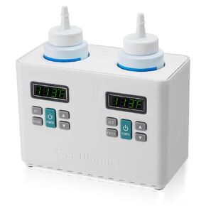 PER4MANCE Electric Double-Bottle Gel Warmer, Adjustable Temperature (93-113℉) & Bottom Groove Design, Overtemperature Alarm to Enhance Users Comfort in Kuwait