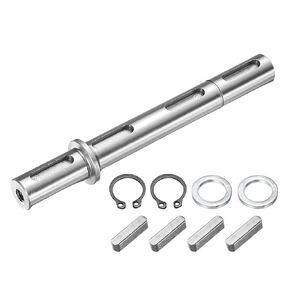 uxcell Output Single Shaft, 25mm Diameter, 153mm Length, Low Noise Alloy Steel Output Shaft with Gaskets S Ring Corner Pin for NMRV050 Worm Reducer in Kuwait