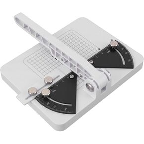 Miter Cutter, 45 Degree Adjustable Angle Cutting Station for Plastic and Wood with Protractor and Metal Knob, Uniform Cutting Lengths Manual Miter Cutter Tool in Kuwait