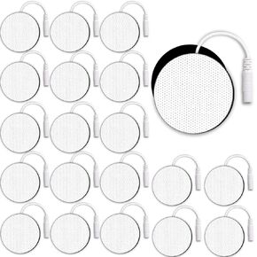 SM Electrodes TENS Unit Replacement Pads for TENS | 2'' Round Electrodes Pads for TENS Unit | Latex-Free Reusable Eletrode Pads for TENS Machine 20PCS in Kuwait