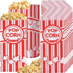 500 Pieces Paper Popcorn Bags, 1 oz Bags Individual Servings for Machine Maker Cart Supplies, Small Mini Pop Corn Bag Bulk Carnival Party in Kuwait