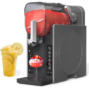 Slushie Machine, Slushy for Home No Ice Need, Soft Serve Ice Cream Maker & Margarita Machine, Auto-Cleaning, 6 Presets for Milkshakes, Frappés, Frozen Drink and More. (black) in Kuwait