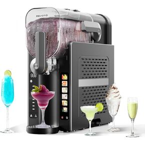 Slushie Machine for Home, 88 oz Slushy Machine, No Ice Needed Frozen Drink Maker with 6 Presets, Quiet, Auto-Clean, LED Display, Black, Perfect for Margaritas, Frappés, Milkshakes and More in Saudi Arabia