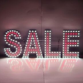 EPL SALE Red, LED 2G Blinking Sign, Eye-catching Sign, Super Bright, 8"x22", Remote Control & Retail Storefront Window Shop Decoration in Kuwait
