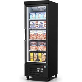 BODEGA 27"W Commercial Display Freezer , 18.02 Cu.ft Merchandiser Freezer with Triple-Pane Glass Door, -15 to 5℉, Auto Defrost, LED Light, Energy Efficient for Supermarkets, Restaurant Kitchen, Stores in Kuwait