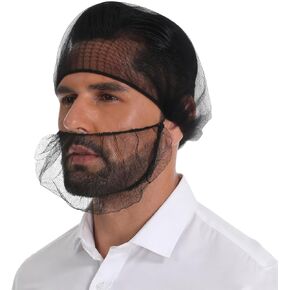 200 Pcs Disposable Honeycomb Beard Nets Breathable Food Service Beard Cover in Kuwait