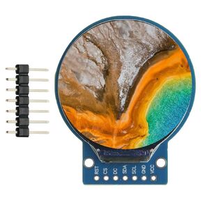 شاشة TFT 1.28 بوصة IPS TFT وحدة عرض LCD مستديرة RGB 240 * 240 GC9A01 سائق 4 واجهة SPI سلكية in Kuwait