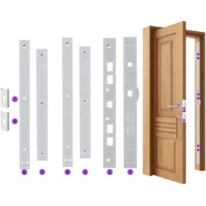 Door Reinforcement for Jamb Door Frame with Extra Heavy Duty Striker Plate in White Finish in Kuwait