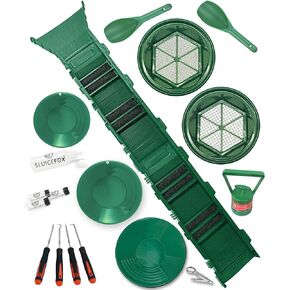 مجموعة أدوات تعدين الذهب الكاملة من Sluice Fox مع صندوق السد ومصنف الجرافة | صندوق التحكم المحمول ينقسم إلى أقسام مقاس 24 بوصة لسهولة النقل in Kuwait