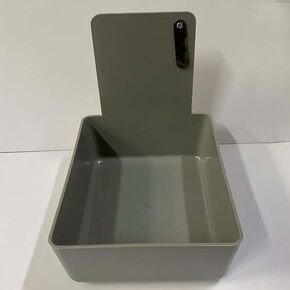Gray Dental Lab Pan with Stainless Steel Clip 12pk 7" x 5¾" x 2½" Made in The USA in Kuwait