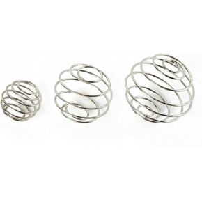 كرة شيكر بديلة من الفولاذ المقاوم للصدأ، 3 عبوات، كرات خلط سلكية لزجاجات شيكر البروتين، كرات خلاط زجاجات الخلاط في 3 أحجام لمسحوق البروتين الناعم والمكملات الغذائية in Kuwait