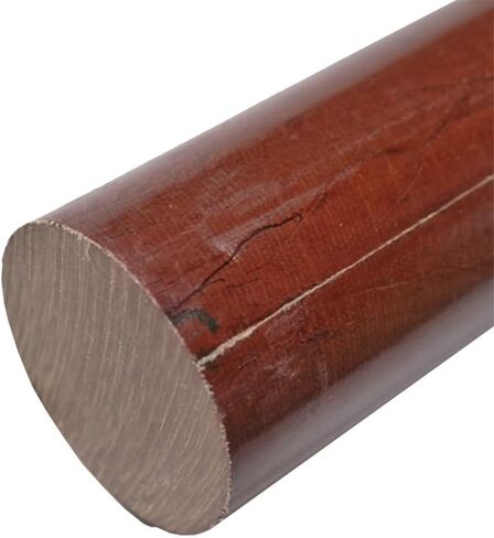 1pcs Dia 20mm-35mm Bakelite Bar, Phenolic Laminate Insulation Rods, 500mm High Temperature Resistant Electric Wood Rod(35x500mm) in Kuwait