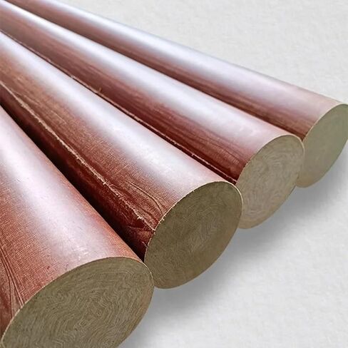 1pcs Dia 20mm-35mm Bakelite Bar, Phenolic Laminate Insulation Rods, 500mm High Temperature Resistant Electric Wood Rod(35x500mm) in Kuwait