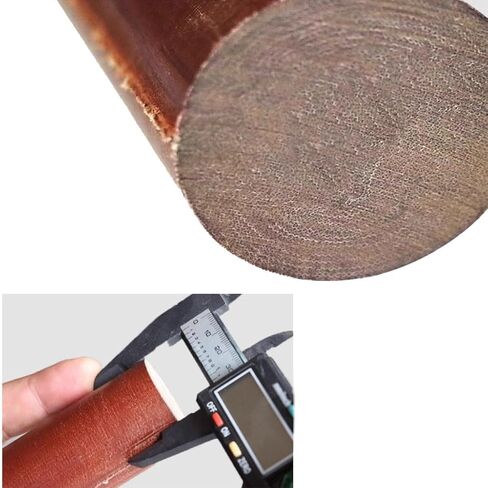 1pcs Dia 20mm-35mm Bakelite Bar, Phenolic Laminate Insulation Rods, 500mm High Temperature Resistant Electric Wood Rod(35x500mm) in Kuwait