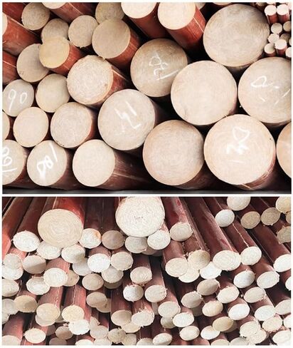 1pcs Dia 20mm-35mm Bakelite Bar, Phenolic Laminate Insulation Rods, 500mm High Temperature Resistant Electric Wood Rod(35x500mm) in Kuwait