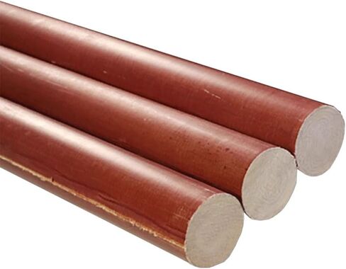 1pcs Dia 20mm-35mm Bakelite Bar, Phenolic Laminate Insulation Rods, 500mm High Temperature Resistant Electric Wood Rod(25x500mm) in Kuwait