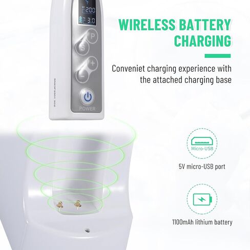 4E 4E'S USA Cordless Endodontic Handpiece with LED Display 510(K) Approved: Endo Motor 360 Degree Rotable | 16:1 Contra Angle | 9 Presettable Programs | Autoclavable, Ideal for Root Canal Treatment in Kuwait