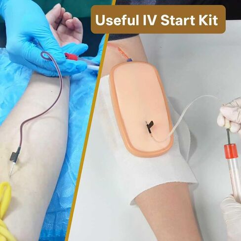 IV Practice Kit for Nursing Students – Wearable Venipuncture & IV Insertion Training Kit with Flashback Blood System, Phlebotomy Practice Model for Medical Training, IV Start Kit for Nursing School in Kuwait