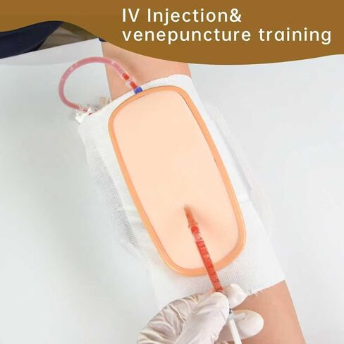 IV Practice Kit for Nursing Students – Wearable Venipuncture & IV Insertion Training Kit with Flashback Blood System, Phlebotomy Practice Model for Medical Training, IV Start Kit for Nursing School in Kuwait