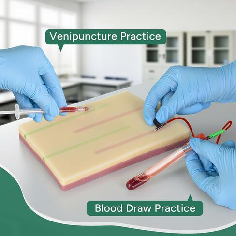 Ultrassist IV Injection Practice Kit, Venipuncture & IV Insertion Training Set, Phlebotomy Practice Simulator for Nursing Students Educational Use Only in Kuwait