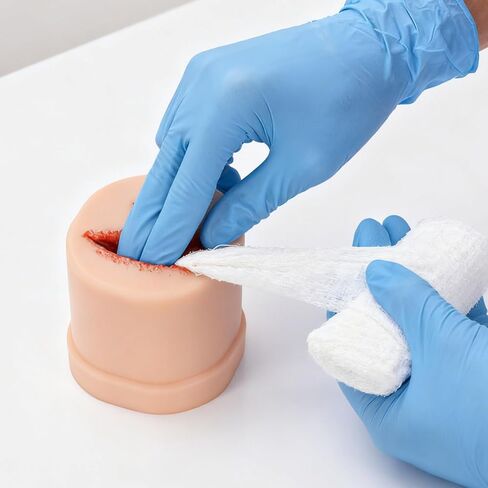 2-in-1 Bleed Control Trainer, Bullet & Laceration Wound Packing Simulator for Hemostasis, Wound Packing Trainer, for Medical Education in Kuwait