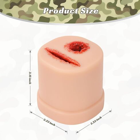 2-in-1 Bleed Control Trainer, Bullet & Laceration Wound Packing Simulator for Hemostasis, Wound Packing Trainer, for Medical Education in Kuwait