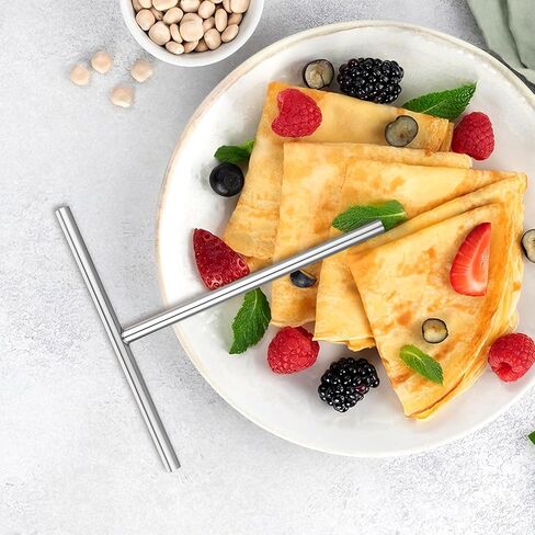 أداة توزيع الفطائر المصنوعة من الفولاذ المقاوم للصدأ من NUOBESTY وملعقة كريب مثلثة للطهي المنزلي وإكسسوارات الخبز سهلة التنظيف وحواف ناعمة للاستخدام الآمن in Saudi Arabia