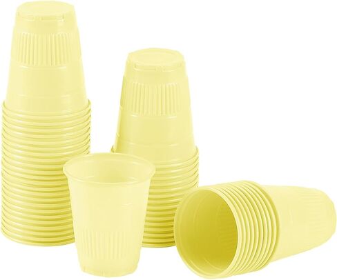 JMU Dental Cups 1000, Disposable Rinse Cups 5 oz for Drinking Mouthwash, Yellow in Saudi Arabia