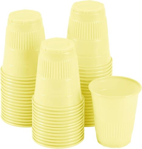 JMU Dental Cups 1000, Disposable Rinse Cups 5 oz for Drinking Mouthwash, Yellow in Saudi Arabia
