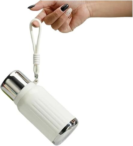 Insulated cup Roman column mini insulated cup unisex student kettle Toddler milk portable pop-up pocket cup(White) in Saudi Arabia