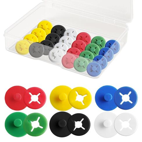 24PCS Running Bib Clips,Race Bib Clips for Runners, Number Buckle Fixing System, No-Pin Bib Holder for Marathon, Cycling, Skiing,Field Event and More (Mixed Colors) in Kuwait