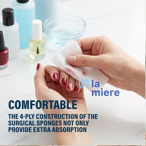 2 بوصة × 2 بوصة - 100P، إسفنجات غير منسوجة ذات 4 طبقات غير معقمة، إسفنجات طب الأسنان والجراحة متعددة الأغراض in Kuwait