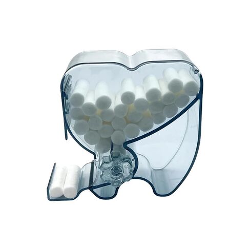 Cotton Roll Dispenser Hygienic Divider Gray Color Rotary Type Dental Cotton Roll Dispenser Holder Storage Box Dentistry Lab in Saudi Arabia