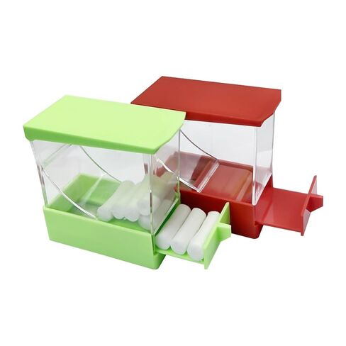 Cotton Roll Dispenser Hygienic Divider Green Color Dental Cotton Roll Dispenser Holder Storage Box Organizer Product Placing Case in Saudi Arabia