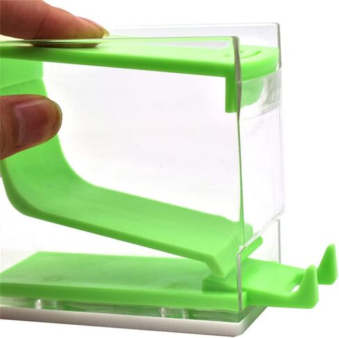 3Pcs Dental Cotton Roll Dispenser Holder Press Type Plastic Instrument Box White, Blue, Green in Saudi Arabia