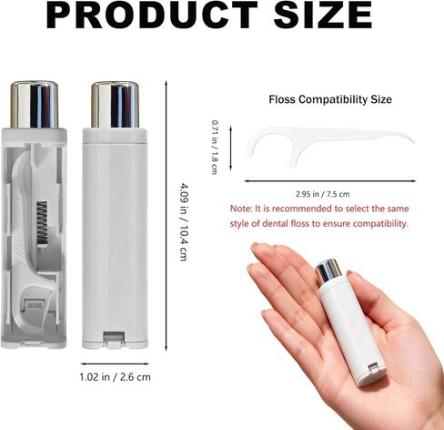 Floss Pick Dispenser - 3 PCS Portable Refillable Travel Dental Floss Case Box Organizer for Home, Travel, Car, Dating & On-the-Go Use（Floss Not Included） in Kuwait